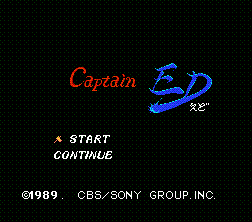 Captain Ed title screen for Famicom